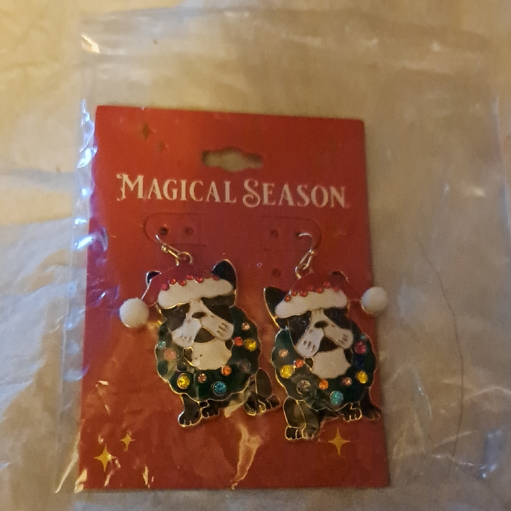 Festive Dog Earrings